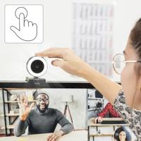 Hama C-850 Pro QHD Webcam + Ringlamp + Afstandsbediening Zwart - thumbnail