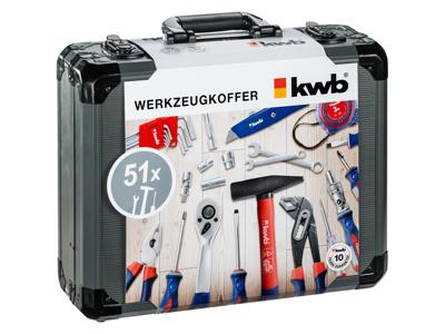 kwb 370740 Gereedschapskoffer (gevuld) 51-delig