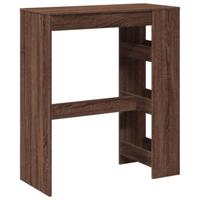 Bartafel met rekken 90x40x103,5 cm bewerkt hout bruin eiken - thumbnail