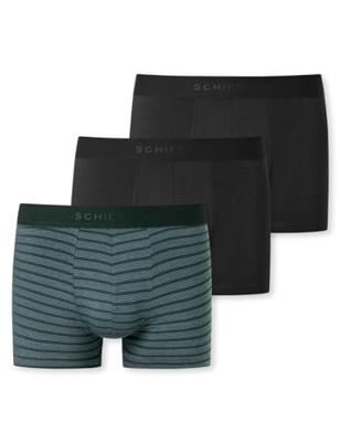Schiesser 95/5 boxershorts 3-pack zwart-groen