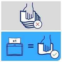 Servet tork n4 premium halvevouw 2laags naturel - thumbnail