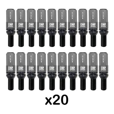 Schroevenkit OMP OMPS09971402 28 mm Zilver M14 x 1,25