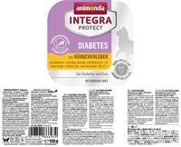 ANIMONDA Integra Protect Diabetes Poultry liver - nat kattenvoer - 100g - thumbnail
