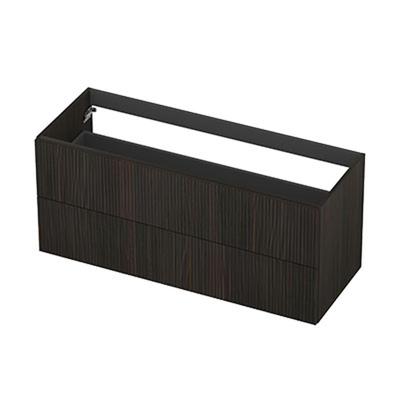 INK - Onderkast 2L Fineer Gefreesd Tbv Greep - 1200x450x520 Mm - Matt Intens Black