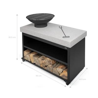 Barbecue brazier op trolley - Livoo - DOC329 -