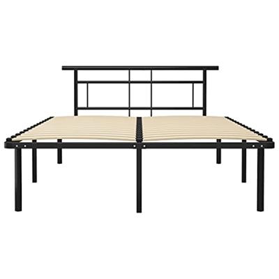 Bedframe metaal zwart 160x200 cm Bedframe metaal zwart 160x200 cm