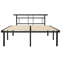 Bedframe metaal zwart 160x200 cm - thumbnail