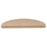 Trapmatten zelfklevend Sisal-Look 30 st 65x21x4 cm zand - thumbnail