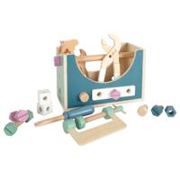 Small Foot - houten gereedschapskist nordic 2in1, 28dlg. - thumbnail