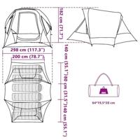 Gezinstent 6-persoons waterdicht groen - thumbnail