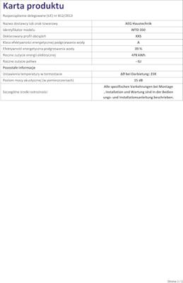 AEG MTD 350 MTD 350 Doorstroomboiler A (A - G) 3 kW - thumbnail