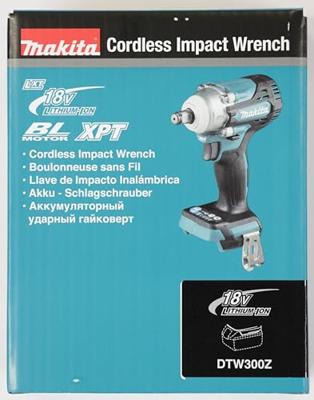 Makita DTW300Z Accu slagmoersleutel 330Nm 1/2" frictiering 18V Basic Body - thumbnail