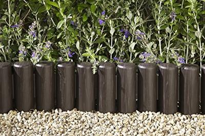 Bama Tuin Modulaire Rand Imitatiehout 38.5x15 cm 6 Stuks Bruin