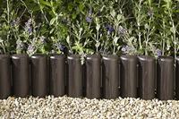 Bama Tuin Modulaire Rand Imitatiehout 38.5x15 cm 6 Stuks Bruin - thumbnail