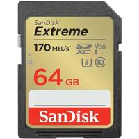 Sandisk SDXC geheugenkaart - 64GB - Extreme - U3 - thumbnail