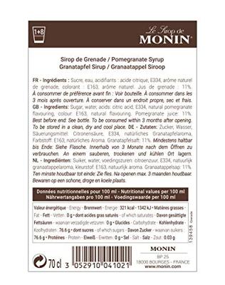 Monin - Siroop - Pomegranate - 0.7 liter