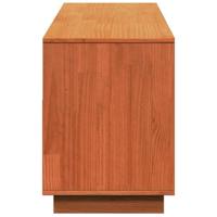 Tv-meubel 140x37x50 cm massief grenenhout wasbruin - thumbnail