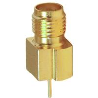 Mueller Electric BU-1420721881 Adapterstekker SMA-bus - Printplaat Recht Messing - thumbnail