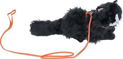 Kittentuig nylon met lijn neon oranje reflecterend Kitten-en-kattenhalsbanden Gebr. de Boon - Gebr de boon