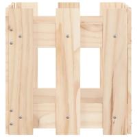 Plantenbak met hekontwerp 30x30x30 cm massief grenenhout - thumbnail
