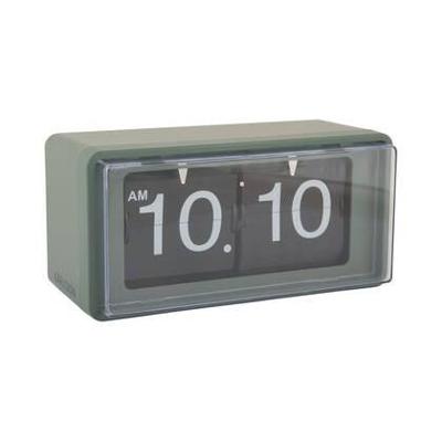 Karlsson Wand/tafelklok Retro Boxed Flip Jungle Green