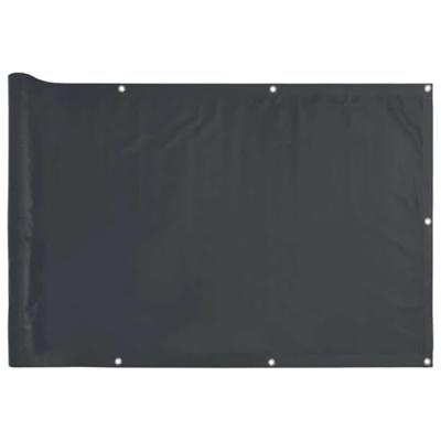 VidaXL Balkonscherm 500x120 cm pvc antracietkleurig