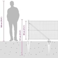 VidaXL Afrasteringspaal groen 10 x 0,8 m (25 x 25 mm gaas) - thumbnail
