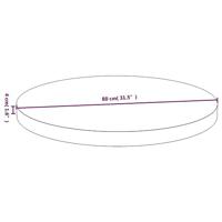 Tafelblad Ø 80x4 cm bamboe - thumbnail