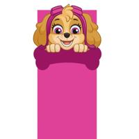 Paw Patrol kussenmat roze 58 cm x 137 cm - thumbnail