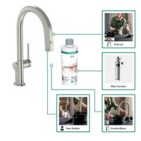 Hansgrohe Aqittura M91 Filter systeem 210, uittrekbare uitloop, starter set, rvs look - thumbnail