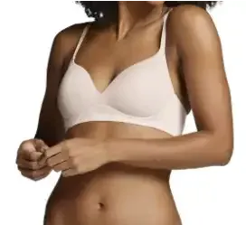 BH zonder beugel met vulling - Everyday - Comfort T-shirt Bh die niet doorschijnt - Zwart - Huidskleur - Wit - 75B - Huidkleur - 75B