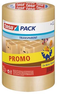 Verpakkingstape tesapack 66mx50mm tr promo