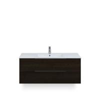 Seville Badmeubelset 120 cm - 2 laden Black Oak Edge greep - Wastafel Enjoy Enkel - thumbnail
