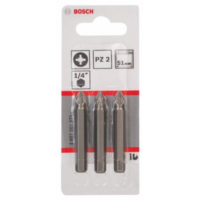 Bosch Accessories 2607001571 Kruis-bit PZ 2 C 6.3 3 stuk(s)