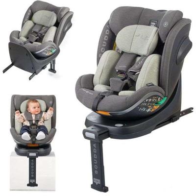 Autostoel - BABYAUTO - SCUDDA - Groep 0/1/2/3 - 40/150 cm - I-Size - Draaibaar - Verstelbare rugleuning - Verkleiner - Steunpoot - Olijfgroen