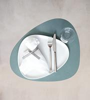 LIND DNA Placemat Nupo - Leer - Pastel Green - 44 x 37 cm - thumbnail