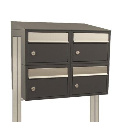 Stoer! Brickset 2-Breed, 2-Hoog Met Dak Op Statief Antraciet - 40215065_2x2ds