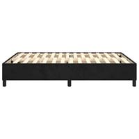 Bedframe zonder matras 140x200 cm fluweel zwart - thumbnail
