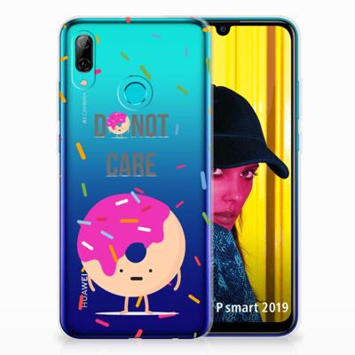 Huawei P Smart 2019 Siliconen Case Donut Roze Huawei P Smart 2019 Siliconen Case Donut Roze