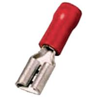 Intercable 180834 Platte stekker (female) Vertint Insteekbreedte: 4.8 mm Insteekdikte: 0.5 mm Deels geïsoleerd Rood 1 stuk(s) - thumbnail