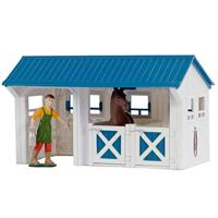 Dutch Farm Paardenstal met Figuur en Paard - thumbnail