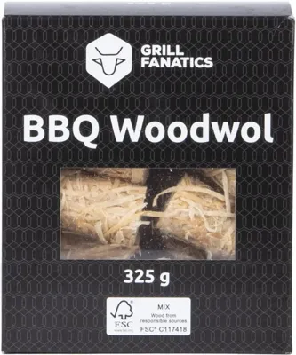 Grill Fanatics houtwol / aanmaakwokkels 325 gram