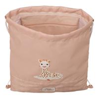 Rugtas met Koordjes Sophie la Girafe Beige 26 x 34 x 1 cm - thumbnail