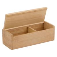 Houten Opbergdoos met Deksel, 16,5x6,5cm - thumbnail