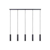 Ztahl Hanglamp Salerno 5 lichts L 120 cm zwart - thumbnail