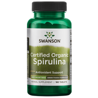 Greens Cert Org Spirulina 500mg | Swanson | 180ct - thumbnail