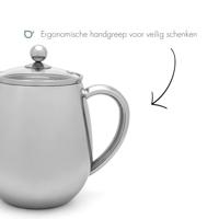 Bredemeijer Duet Eva Theepot 1.1L Glanzend/Zilver - thumbnail