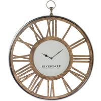 Wandklok Luton silver 45cm - thumbnail