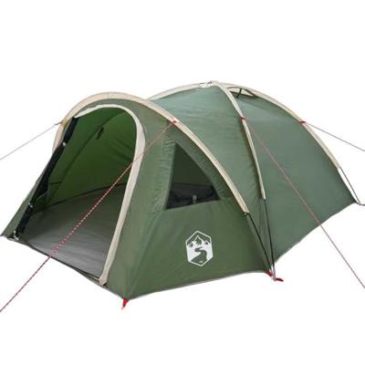 Tent met dak Groen Medium Polyester en glasvezel