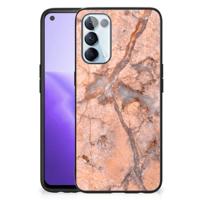 OPPO Reno5 5G | Find X3 Lite Marmeren Print Telefoonhoesje Marmer Oranje - thumbnail